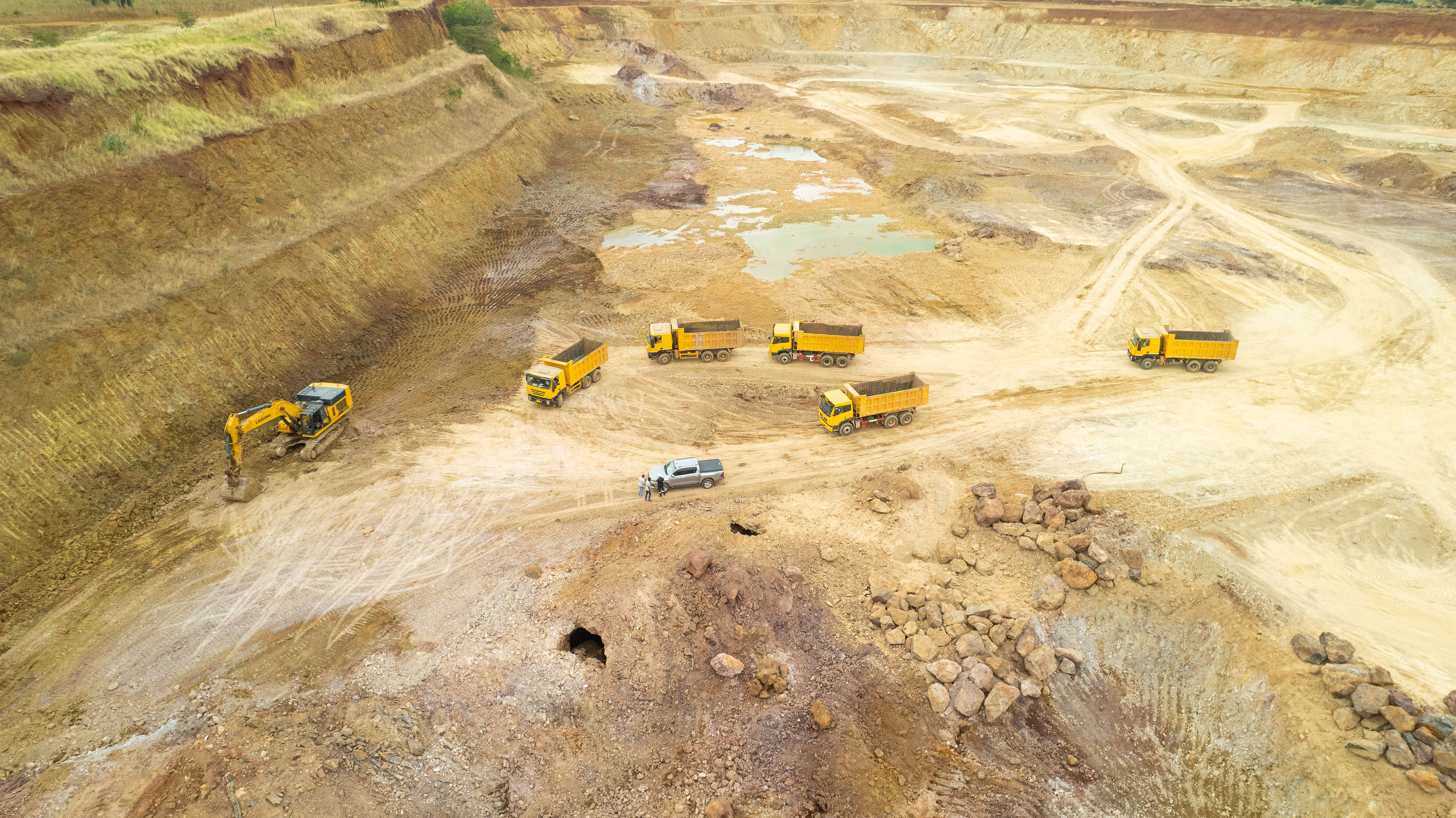 Mining operations at Busolwa